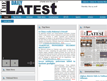 Tablet Screenshot of dailythelatest.com